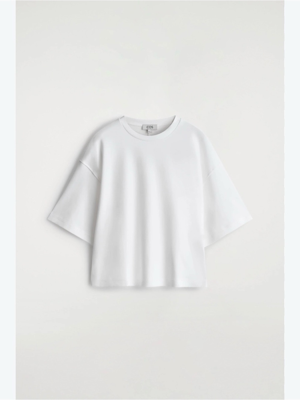 COS Women’s White Boxy Short Sleeve Tee - Minimal Crew